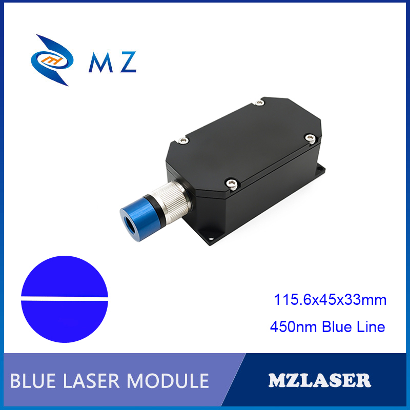Industrial Blue Laser - Dioda laserowa z niebieską linią, regulowany