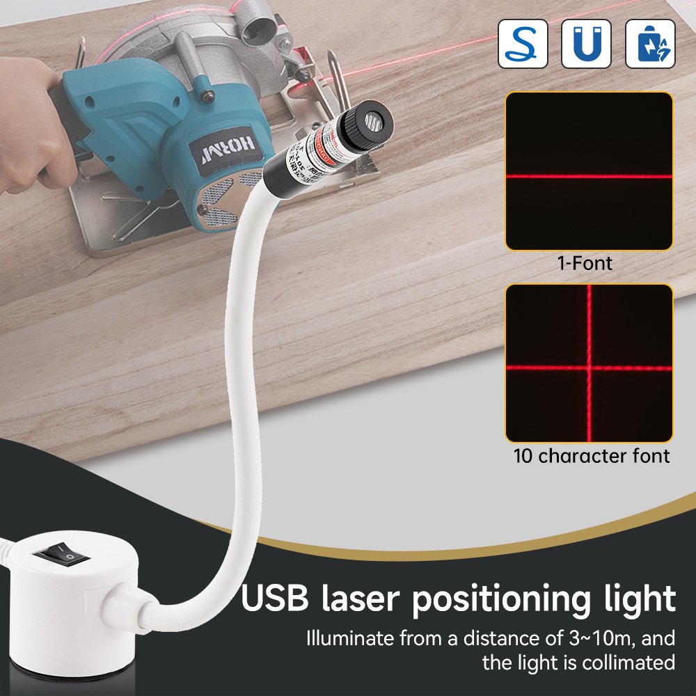 Industrial Laser Beam - Zasilany przez USB czerwony laser do