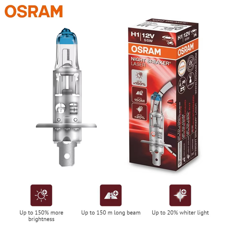 Industrial Laser Beam - Żarówka halogenowa OSRAM Night Breaker Laser