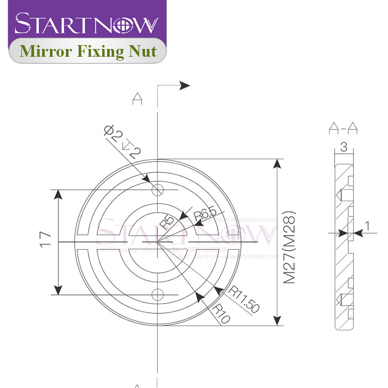 Nakrętka mocująca lustro głowi – Co2 Laser Mirror recenzja i cena