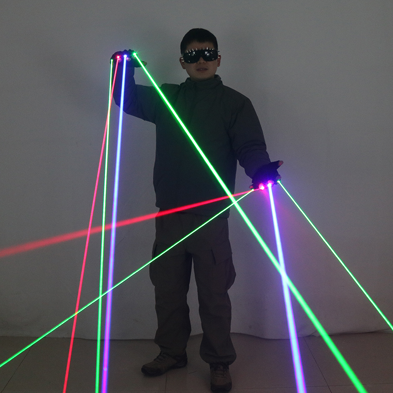 Rękawice laserowe RGB do tańca – Industrial Laser Beam recenzja i cena