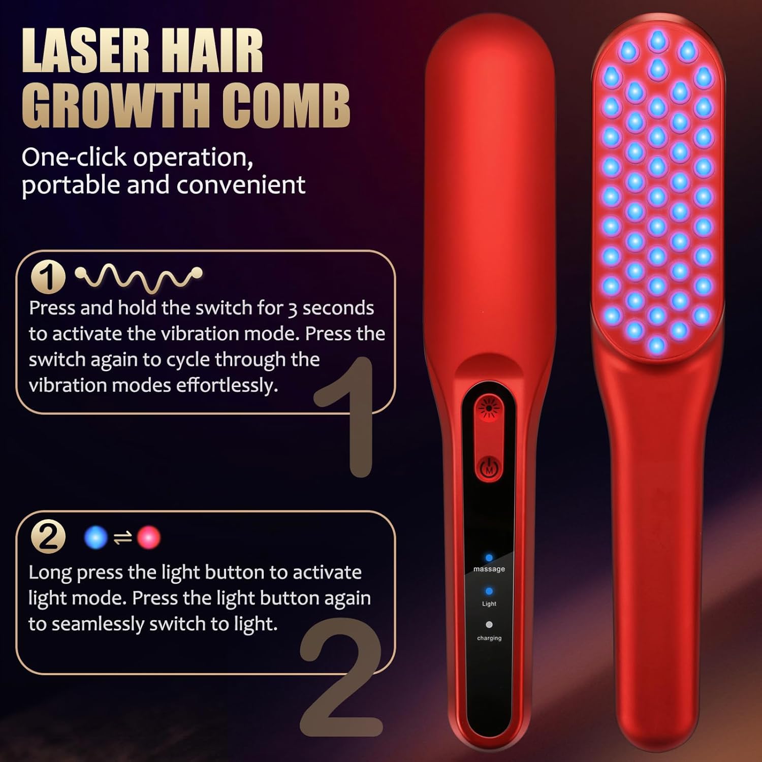 Grzebień do porostu włosów z l – Industrial Laser Beam recenzja i cena